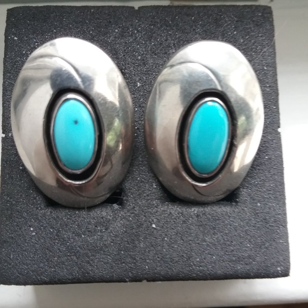 Sterling Silver and Turquoise Earrings